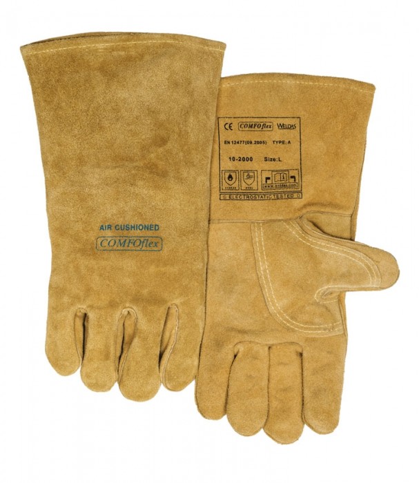 Weldas Original "BUCKTAN WIDE BODY" welding glove-L