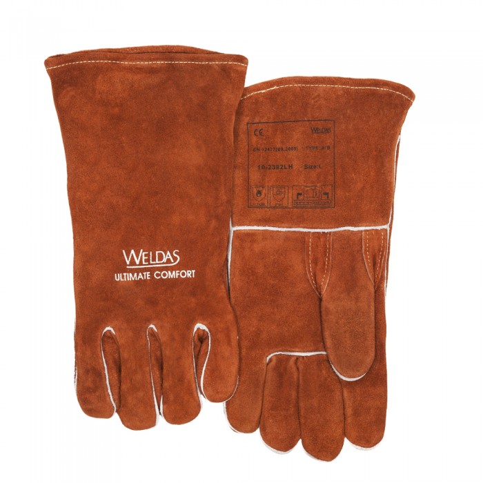 Weldas Welding glove with straight and reinforced thumb