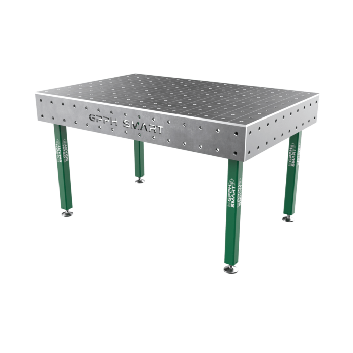 Welding Table GPPH SMART 12 mm on wheels 1500x1480 mm Ø28 mm grid 100x100 mm