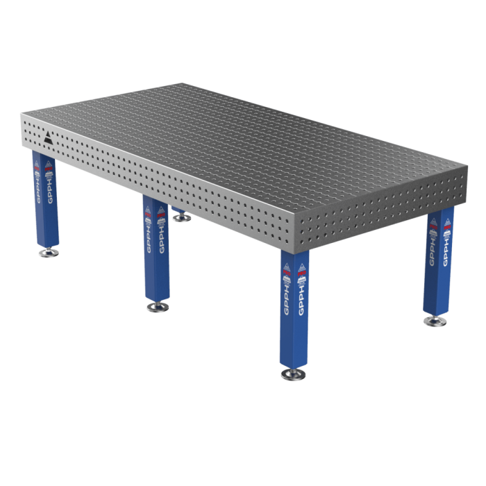 GPPH Welding Table PRO on feet 2400x1200 mm Ø16 mm grid 50x50 mm