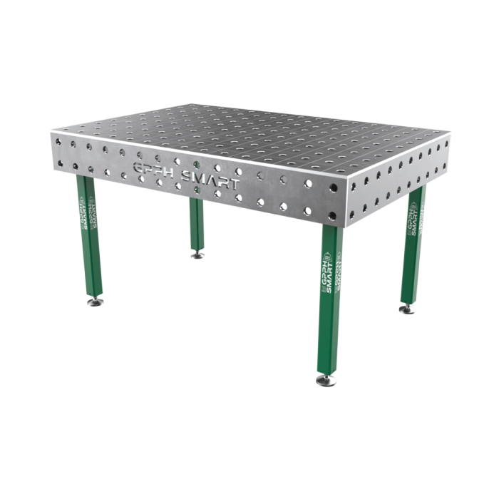Welding Table GPPH SMART 12 mm on feet 1500x1000 mm Ø28 mm grid 100x100 mm