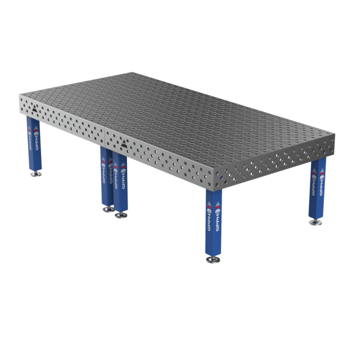 GPPH  Welding Table PRO on feet 3000x1480 mm Ø28 mm diagonal grid
