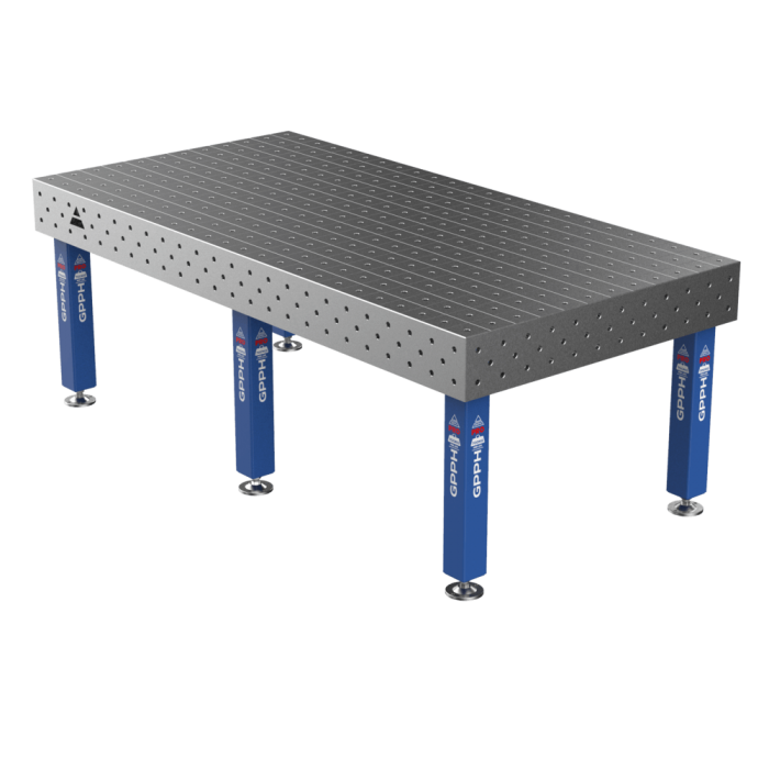 GPPH Welding Table PRO on feet 2400x1200 mm Ø16 mm grid 100x100 mm
