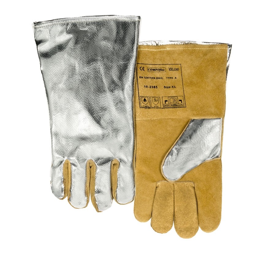 Weldas COMFOflex® lined welding glove with PFR aluminized back