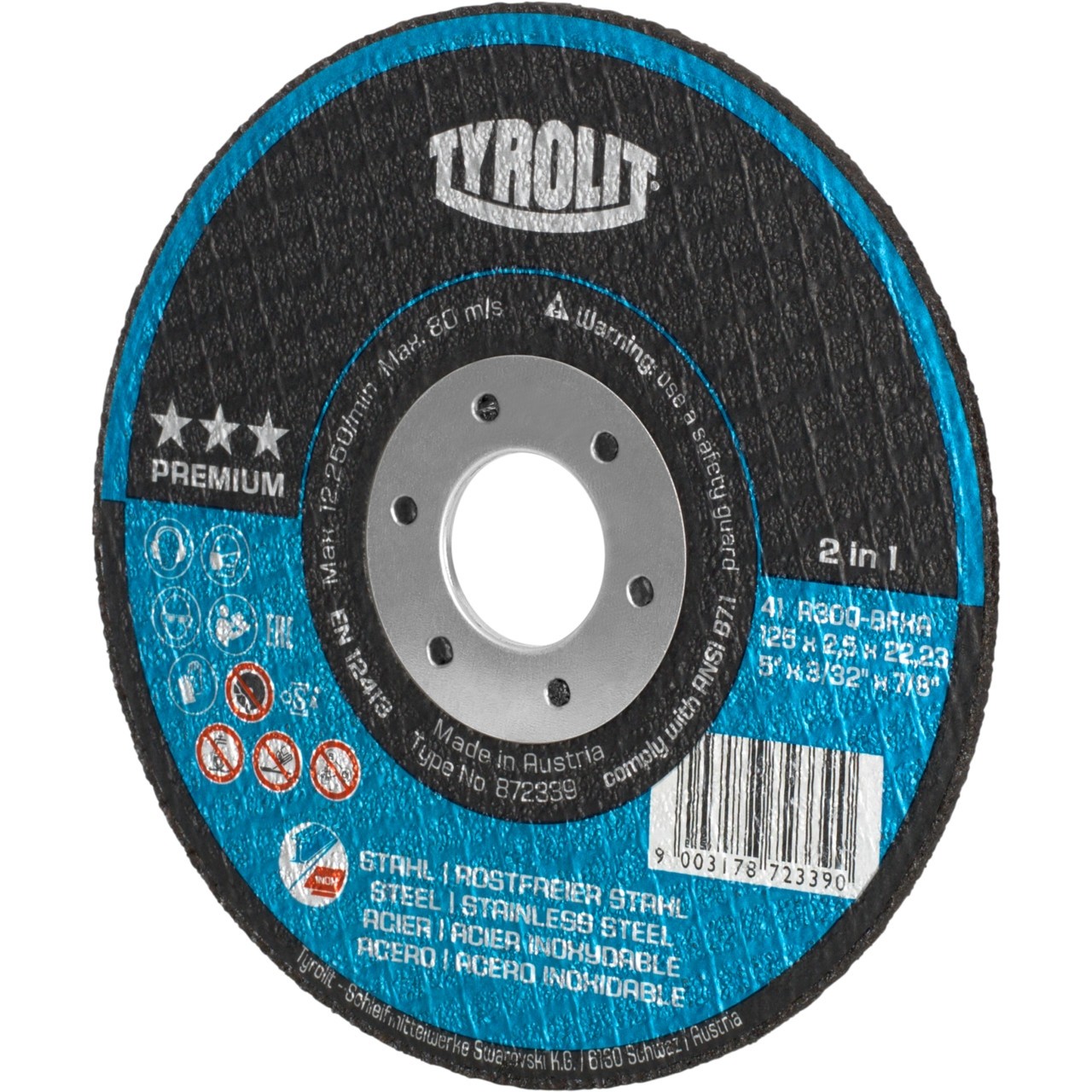 Tyrolit Tyrolution Premium *** 2in1 superthin cutoff disc cutting
