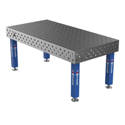 GPPH Welding Table PRO on feet 2000x1000 mm Ø28 mm diagonal grid