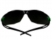 3M™ SecureFit™ 500 Safety Glasses, Green/Black frame, Anti-Scratch + (K), IR 5.0 Grey lens  7100243978
