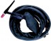 Weldas PYTHONrap™ cable cover, black flame retardant nylon, 8 meter length and 28 mm diameter, zipper closure