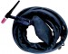 Weldas PYTHONrap™ cable cover, black flame retardant nylon, 4 meter length and 28 mm diameter, zipper closure